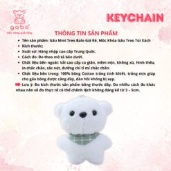 Gấu mini Treo Balo Giá Rẻ - Thú Bông Mini Treo Balo