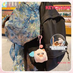 Móc Khoá Heo Thiên Thần Quẫy Đuôi - Lợn Bóp Bụng