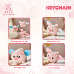 Móc Khoá Heo Thiên Thần Quẫy Đuôi - Lợn Bóp Bụng