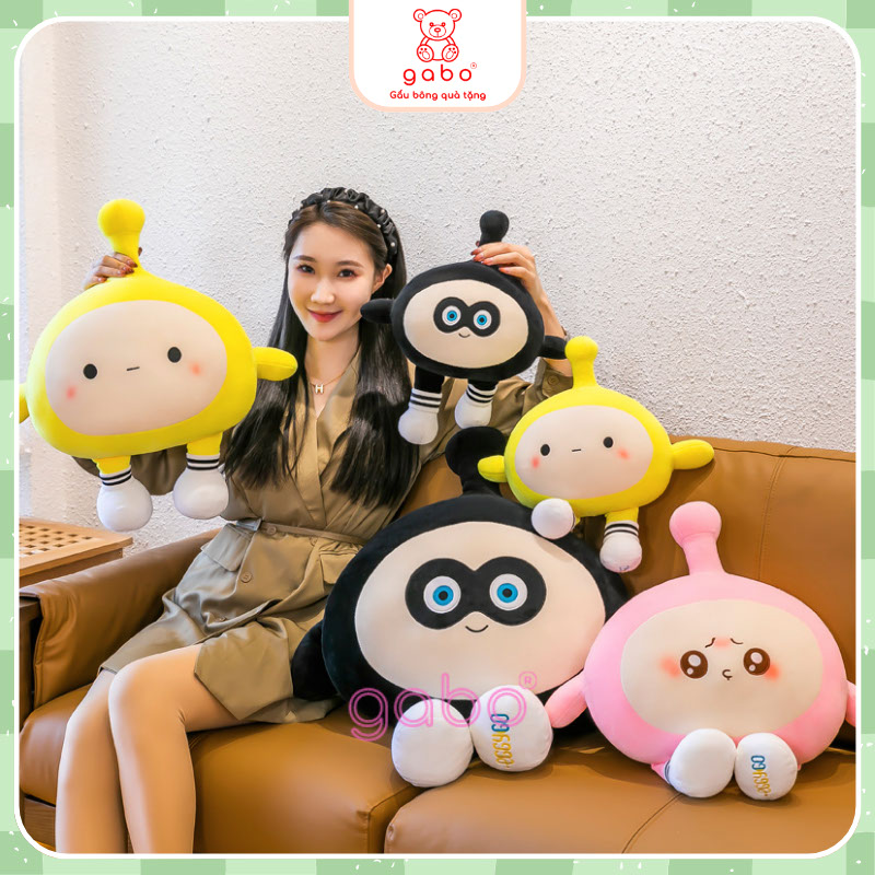Xưởng sản xuất kinh doanh thú bông quà tặng Quảng Châu cao cấp Gấu Bông Nhóc Quả Trứng Chạy Nhảy Tung Tăng