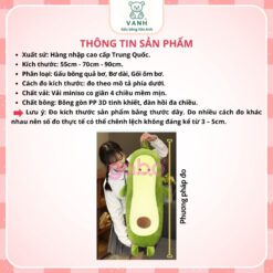 Gấu Bông Bơ Dài, Gối Ôm Bơ Gối Ôm Cho Bé Gối Ôm Dài Cute