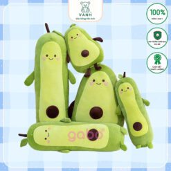 Gấu Bông Bơ Dài, Gối Ôm Bơ Gối Ôm Cho Bé Gối Ôm Dài Cute,Gấu bông quả bơ tròn