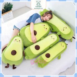 Gấu Bông Bơ Dài, Gối Ôm Bơ Gối Ôm Cho Bé Gối Ôm Dài Cute,Gấu bông quả bơ tròn