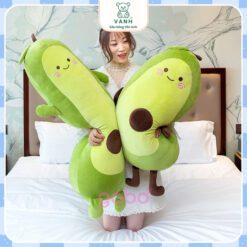 Gấu Bông Bơ Dài, Gối Ôm Bơ Gối Ôm Cho Bé Gối Ôm Dài Cute,Gấu bông quả bơ tròn