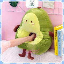 Gấu Bông Bơ Dài, Gối Ôm Bơ Gối Ôm Cho Bé Gối Ôm Dài Cute,Gấu bông quả bơ tròn