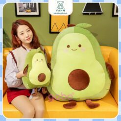 Gấu Bông Bơ Dài, Gối Ôm Bơ Gối Ôm Cho Bé Gối Ôm Dài Cute,Gấu bông quả bơ tròn