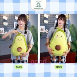 Gấu Bông Bơ Dài, Gối Ôm Bơ Gối Ôm Cho Bé Gối Ôm Dài Cute, Gấu bông quả bơ tròn