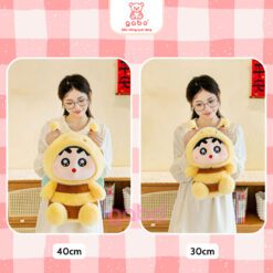 Gấu Bông Cushin Cosplay, Shin Mặc Đồ Ong, Cu shin Gấu Dâu