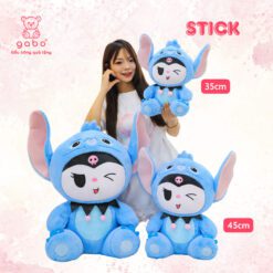 Gấu Bông Stich Ôm Kem, Stick Hồng Ôm Tim
