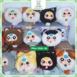 Combo 3 Blind Box Bé Ba Nhà Làm - Giao ngẫu nhiên, Mèo Thần Tài, V3 mini, Gương Thần, Dây Đeo, Hải Sản GABO TEDDY BEAR