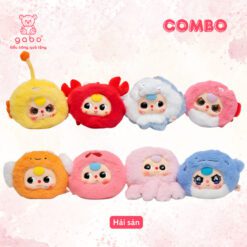 Combo 3 Blind Box Bé Ba Nhà Làm - Giao ngẫu nhiên, Mèo Thần Tài, V3 mini, Gương Thần, Dây Đeo, Hải Sản GABO TEDDY BEAR