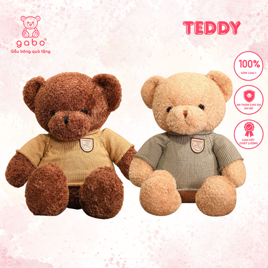 Gấu Bông Teddy Áo Len, Gấu Teddy Ôm Tim Lông Xù Cao Cấp 9 Gấu Bông Teddy Áo Len, Gấu Teddy Ôm Tim Lông Xù Cao Cấp