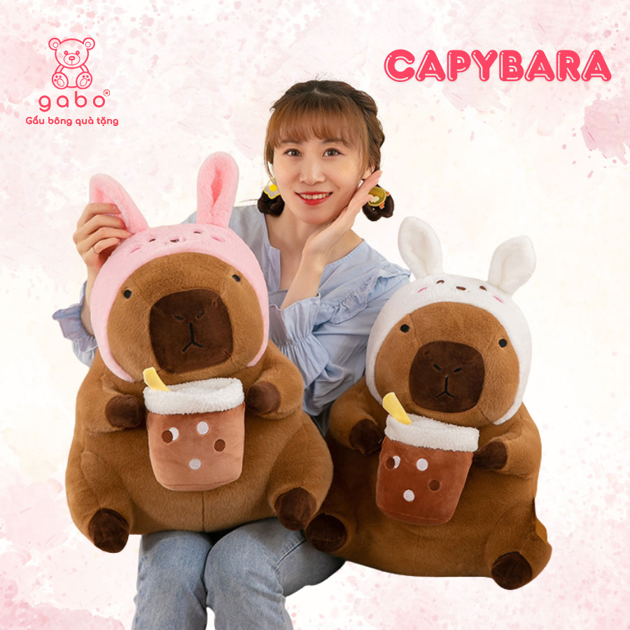 capybara-nhac-dien-nhay-tung-tung Gấu Bông Capybara Nhảy Tưng Tưng Thông Minh – Ghi Âm, Phát Nhạc, Kèm Điều Khiển Cao Cấp