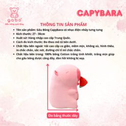 Gấu Bông Capybara Có Nhạc Điện Nhảy Tưng Tưng, Kèm Điều Khiển, Tự Ghi Âm K10T2 8 Gấu Bông Capybara Nhảy Tưng Tưng Thông Minh – Ghi Âm, Phát Nhạc, Kèm Điều Khiển Cao Cấp