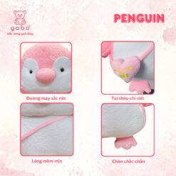 Gấu Bông Chim Cánh Cụt Đeo Túi, Chim Cánh Cụt Mập Mạp Khổng Lồ Đeo Túi