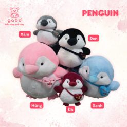 Gấu Bông Chim Cánh Cụt Đeo Túi, Chim Cánh Cụt Mập Mạp Khổng Lồ Đeo Túi