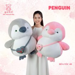 Gấu Bông Chim Cánh Cụt Đeo Túi, Chim Cánh Cụt Mập Mạp Khổng Lồ Đeo Túi