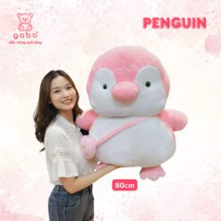 Gấu Bông Chim Cánh Cụt Đeo Túi, Chim Cánh Cụt Mập Mạp Khổng Lồ Đeo Túi