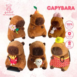 Balo Gấu Bông Capybara, Balo Chuột Lang Ngoại Giao, Ba lô Capybara, Ba Lô Nhồi Bông Chú Chuột Đáng Yêu
