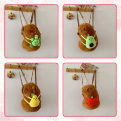 Balo Gấu Bông Capybara, Chuột Lang Ngoại Giao Lông Mịn 6 Balo Gấu Bông Capybara, Balo Chuột Lang Ngoại Giao, Ba lô Capybara, Ba Lô Nhồi Bông Chú Chuột Đáng Yêu