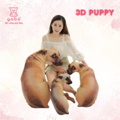 Gấu Bông Hình Chó 3D Giống Y Như Thật, Gối Ôm Nhồi Bông 3D Cún 2 Gấu Bông Hình Chó 3D Giống Y Như Thật, Gối Ôm Nhồi Bông 3D Cún
