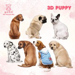 Gấu Bông Hình Chó 3D Giống Y Như Thật, Gối Ôm Nhồi Bông 3D Cún 5 Gấu Bông Hình Chó 3D Giống Y Như Thật, Gối Ôm Nhồi Bông 3D Cún