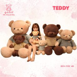Gấu Bông Teddy Áo Len, Gấu Teddy Ôm Tim Lông Xù Cao Cấp 3 Gấu Bông Teddy Áo Len, Gấu Teddy Ôm Tim Lông Xù Cao Cấp