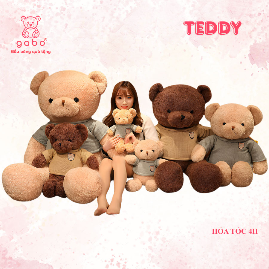 Gấu Bông Teddy Áo Len, Gấu Teddy Ôm Tim Lông Xù Cao Cấp 11 Gấu Bông Teddy Áo Len, Gấu Teddy Ôm Tim Lông Xù Cao Cấp