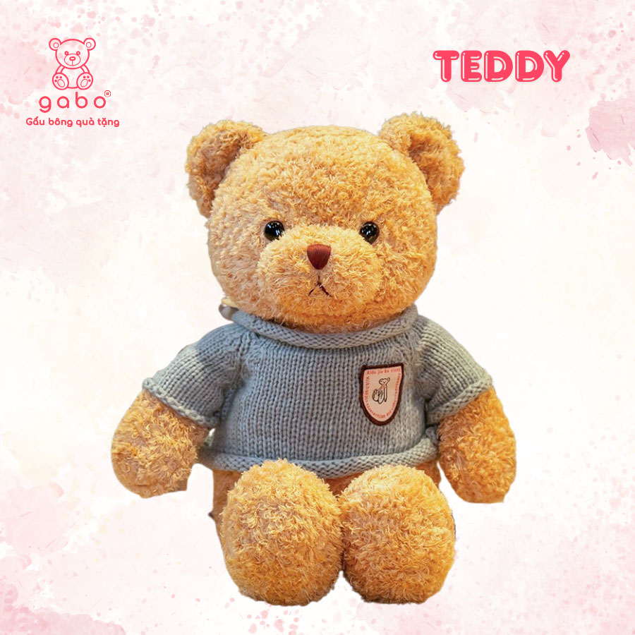 Gấu Bông Teddy Áo Len, Gấu Teddy Ôm Tim Lông Xù Cao Cấp 13 Gấu Bông Teddy Áo Len, Gấu Teddy Ôm Tim Lông Xù Cao Cấp