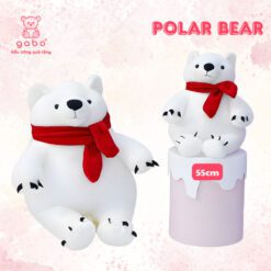 Gấu Bông Gấu Trắng Bắc Cực Quàng Khăn Noel Cao Cấp - Trang Trí Giáng Sinh,Noel, Quà Tặng Độc Đáo 2 Gấu Bông Gấu Trắng Bắc Cực Quàng Khăn Noel Cao Cấp - Trang Trí Giáng Sinh,Noel, Quà Tặng Độc Đáo