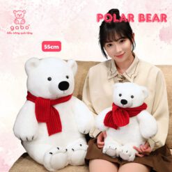 Gấu Bông Gấu Trắng Bắc Cực Quàng Khăn Noel Cao Cấp - Trang Trí Giáng Sinh,Noel, Quà Tặng Độc Đáo 5 Gấu Bông Gấu Trắng Bắc Cực Quàng Khăn Noel Cao Cấp - Trang Trí Giáng Sinh,Noel, Quà Tặng Độc Đáo