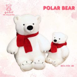 Gấu Bông Gấu Trắng Bắc Cực Quàng Khăn Noel Cao Cấp - Trang Trí Giáng Sinh,Noel, Quà Tặng Độc Đáo 3 Gấu Bông Gấu Trắng Bắc Cực Quàng Khăn Noel Cao Cấp - Trang Trí Giáng Sinh,Noel, Quà Tặng Độc Đáo