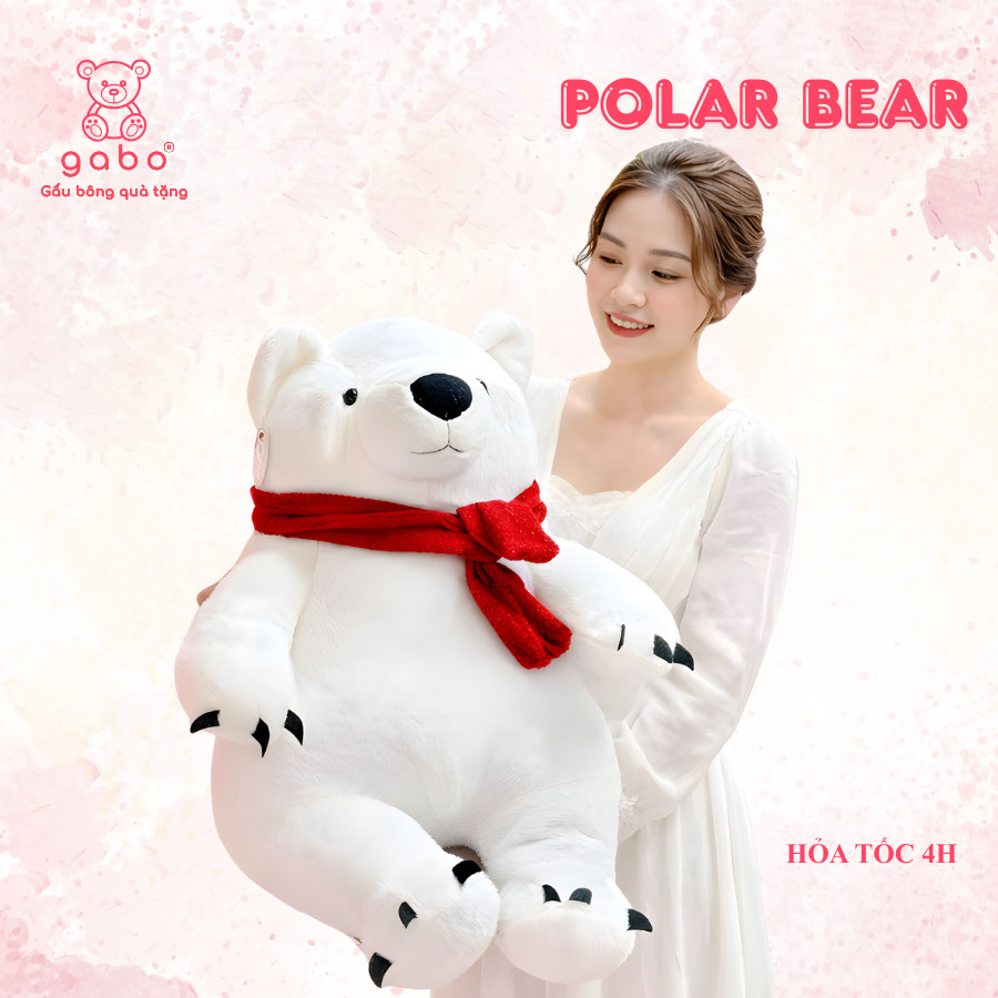 Gấu Bông Gấu Trắng Bắc Cực Quàng Khăn Noel Cao Cấp - Trang Trí Giáng Sinh,Noel, Quà Tặng Độc Đáo 12 Gấu Bông Gấu Trắng Bắc Cực Quàng Khăn Noel Cao Cấp - Trang Trí Giáng Sinh,Noel, Quà Tặng Độc Đáo