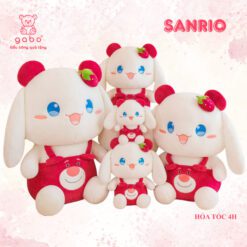 Gấu Bông Kuromi Ác Quỷ, Melody Mặc Váy Tiểu Thư, Kuromi Melody