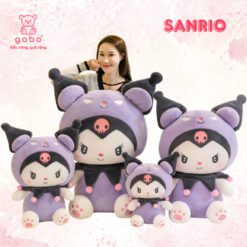 Gấu Bông Kuromi Ác Quỷ, Melody Mặc Váy Tiểu Thư, Kuromi Melody