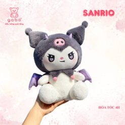 Gấu Bông Kuromi Ác Quỷ, Melody Có Cánh, Kuromi Tóc Đen Đeo Cánh 4 Gấu Bông Kuromi ác quỷ, Melody có cánh, Kuromi tóc đen đeo cánh quà tặng cho bé người yêu