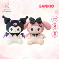 Gấu Bông Kuromi ác quỷ, Melody có cánh, Kuromi tóc đen đeo cánh quà tặng cho bé người yêu