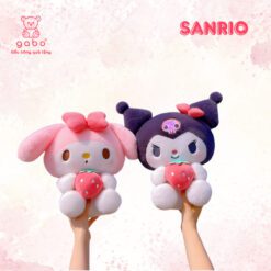 Gấu Bông Thỏ Melody Ôm Dâu, Kuromi Ôm Dâu