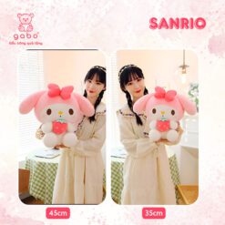 Gấu Bông Thỏ Melody Ôm Dâu, Kuromi Ôm Dâu