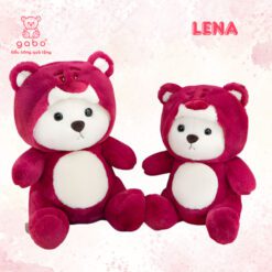 Gấu Bông Lena Cosplay Mũ Gấu Dâu, Teddy Mặc Đồ Stick, Mèo DuDu 5 Gấu Bông Lena Cosplay Mũ Gấu Dâu, Teddy Mặc Đồ Stick, Mèo DuDu