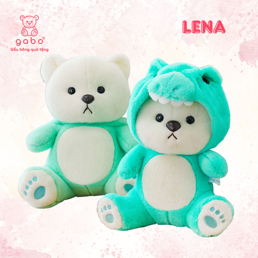 Gấu Bông Lena Cosplay Mũ Gấu Dâu, Teddy Mặc Đồ Stick, Mèo DuDu 15 Gấu Bông Lena Cosplay Mũ Gấu Dâu, Teddy Mặc Đồ Stick, Mèo DuDu