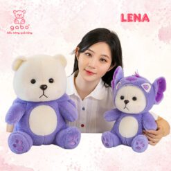 Gấu Bông Lena Cosplay Mũ Gấu Dâu, Teddy Mặc Đồ Stick, Mèo DuDu 1 Gấu Bông Lena Cosplay Mũ Gấu Dâu, Teddy Mặc Đồ Stick, Mèo DuDu