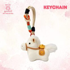 Móc Khóa Ngựa Bông Cõng Vàng, Ngựa May Mắn, Charm Tiểu Ngựa Đỏ Phát Tài 1 Gấu bông móc khóa ngựa may mắn mã đáo thành công cao cấp