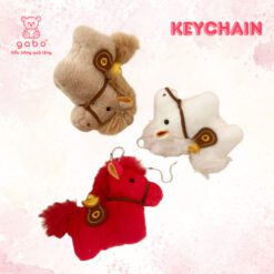 Móc Khóa Ngựa Bông Cõng Vàng, Ngựa May Mắn, Charm Tiểu Ngựa Đỏ Phát Tài 5 Gấu Bông Móc Khóa Ngựa Đỏ May Mắn, Linh Vật Ngựa Năm Mới, Quà Tặng Bính Ngọ Tết 2026, Búp Bê Ngựa Cung Hoàng Đạo