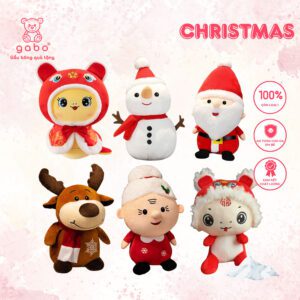 Gấu Bông Ông Già Noel, Người Tuyết, Tuần Lộc, Bà Noel, Rắn May Mắn Noel, Búp Bê Giáng Sinh Merry Christmas