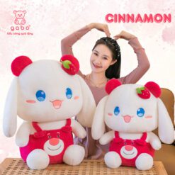 Gấu Bông Thỏ Cinnamon Mặc Đồ Gấu Dâu, Thỏ Melody Cosplay Lotso 3 Gấu Bông Thỏ Cinnamoroll Mặc Đồ Gấu Dâu, Thỏ Melody Cosplay Lotso