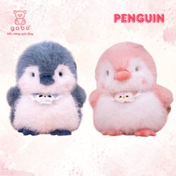 Gấu Bông Chim Cánh Cụt Đeo Yếm, Đeo Túi Lông Kim Dài Hàng Quảng Châu Cao Cấp, Thú Nhồi Bông Khổng Lồ Cao Cấp