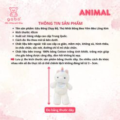 Gấu Bông Chạy Bộ, Thú Nhồi Bông Đeo Yếm Bèo Cao Cấp, Bộ Động Vật Thỏ/Mèo/Teddy Dễ Thương 7 Gấu Bông Chạy Bộ, Thú Nhồi Bông Đeo Yếm Bèo Cao Cấp, Bộ Động Vật Thỏ/Mèo/Teddy Dễ Thương Lông Tơ Quà Tặng Cho Bé