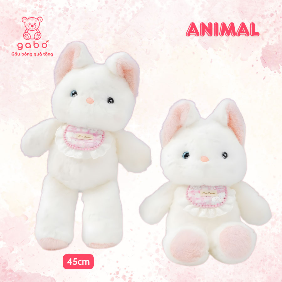 Gấu Bông Chạy Bộ, Thú Nhồi Bông Đeo Yếm Bèo Cao Cấp, Bộ Động Vật Thỏ/Mèo/Teddy Dễ Thương 14 Gấu Bông Chạy Bộ, Thú Nhồi Bông Đeo Yếm Bèo Cao Cấp, Bộ Động Vật Thỏ/Mèo/Teddy Dễ Thương Lông Tơ Quà Tặng Cho Bé