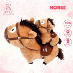 Gấu Bông Ngựa Mã Tiểu Dã, Thú Nhồi Bông Ngựa May Mắn, Ngựa Pony 2026, Linh Vật Năm Mới Mã Đáo Thành Công